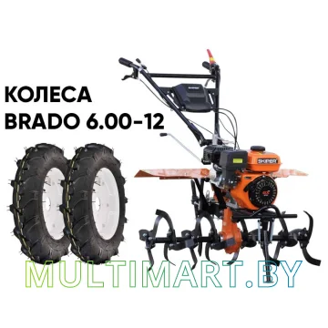 Мотоблок Skiper MB-880SE (колеса Brado 6.00-12)